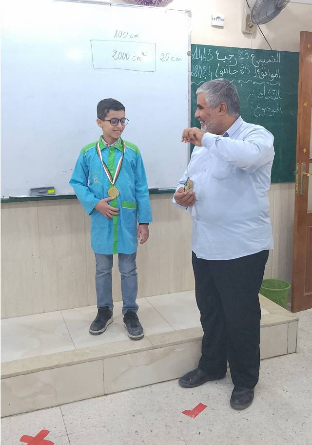 بطل القسم في الحساب الذهني